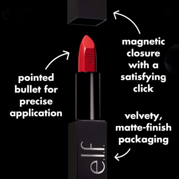 Brand New e.l.f. O Face Satin Lipstick in Shade of "Dirty Talk". Bundle & Save! - Picture 6 of 8